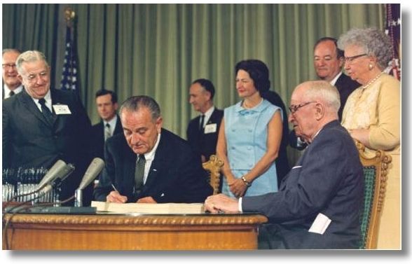 President Johnson Signs Medicare into Law - Google Search